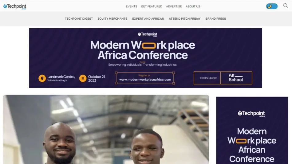 TechPoint Africa as one of the top tech blogs in Nigeria