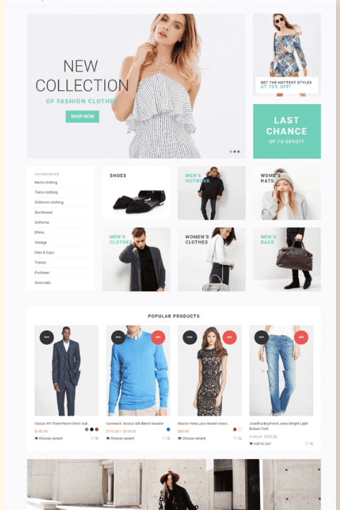 Ecommerce Clothing Website, Lagos Nigeria