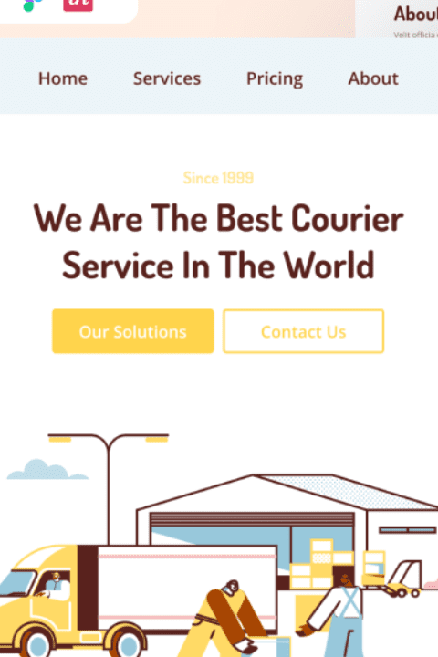 Courier Services Website, Istanbul