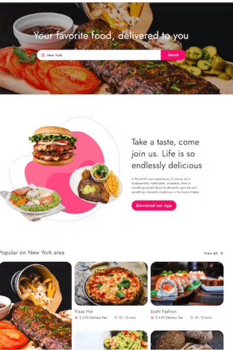 Food Company Website, Abuja