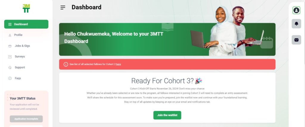 3MTT Program Dashboard