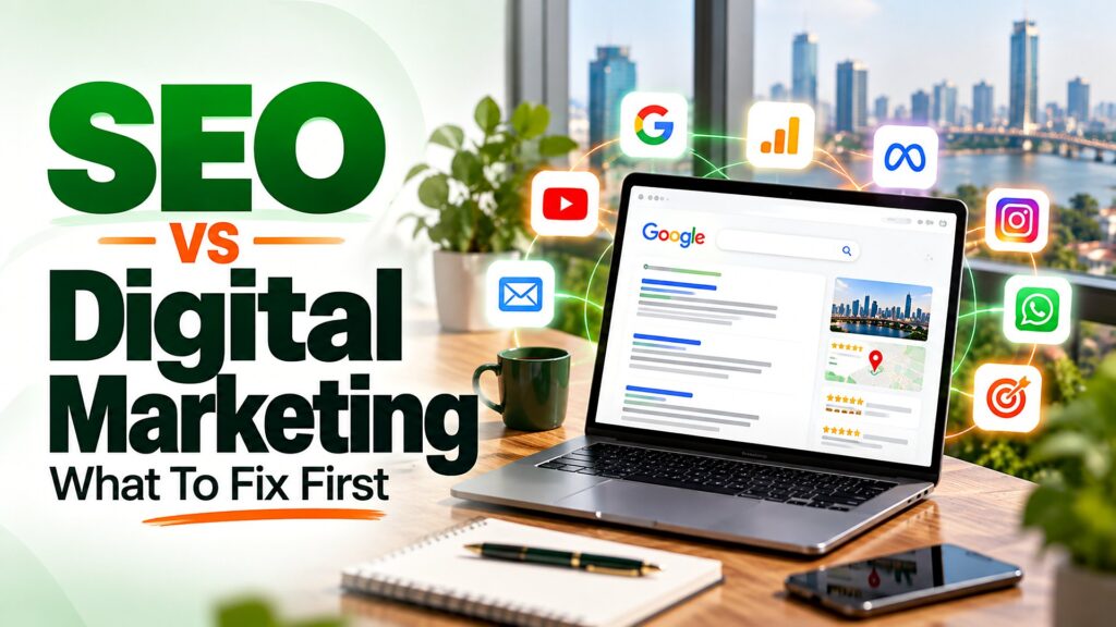The Difference Between Search Engine Optimization And Digital Marketing